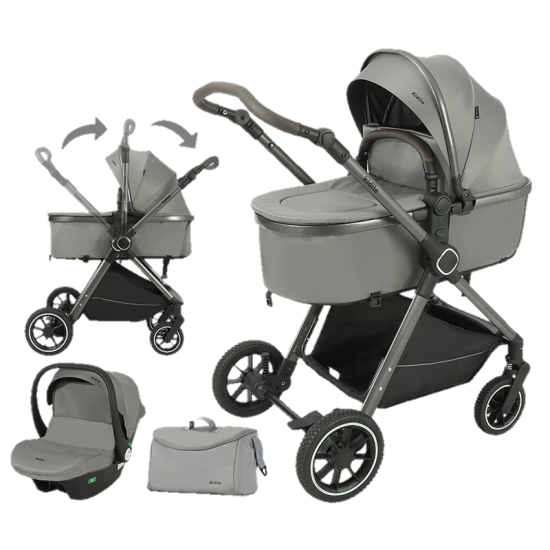 Karrocë Kidilo-grey 3në 1 Karrocë Kidilo-grey 3në 1