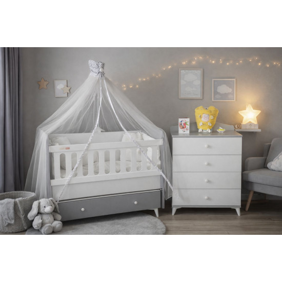 Set Shtrat dhe komodinë për bebe BABYGO
