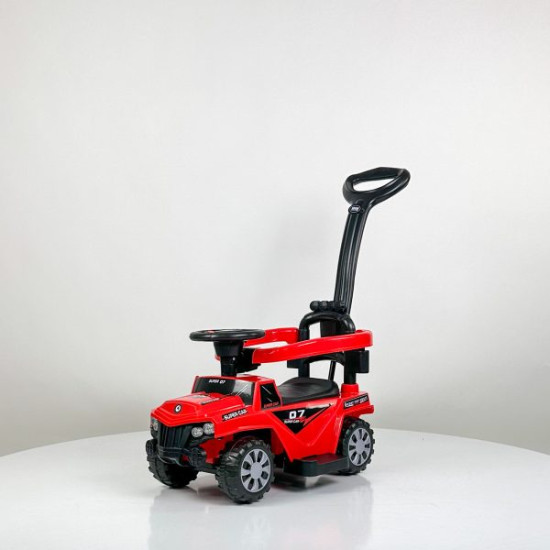 Makinë shtytëse për fëmijë me dorezë, e kuqe 