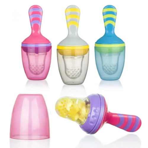 Biberon prej silikoni Bebedor për fruta dhe perime, 6+ muaj