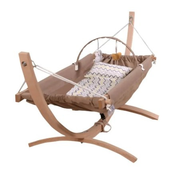 Hamak druri Holmen Fethiye me rrjetë mushkonjash, ngjyrë ari