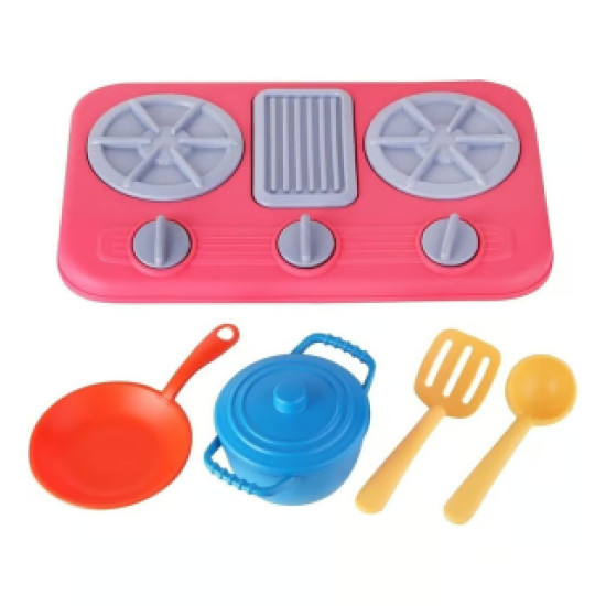 Set Kuzhine me Sobë, Lodër Let's Be Child LC, Ngjyrë Rozë e Errët