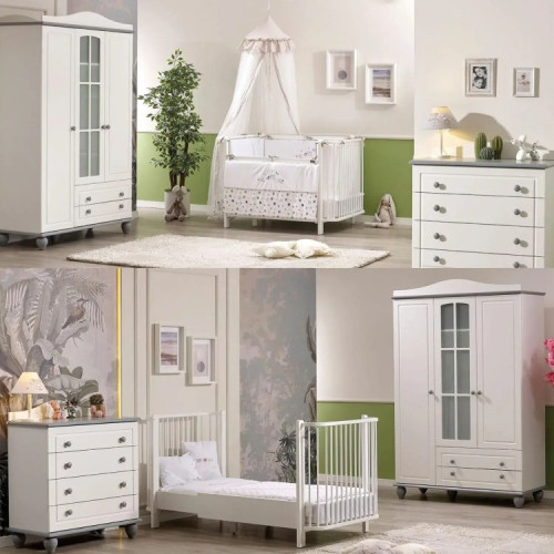 Meltem Kids Bambino Crew Growing Crew i Bardhë - me Qengj