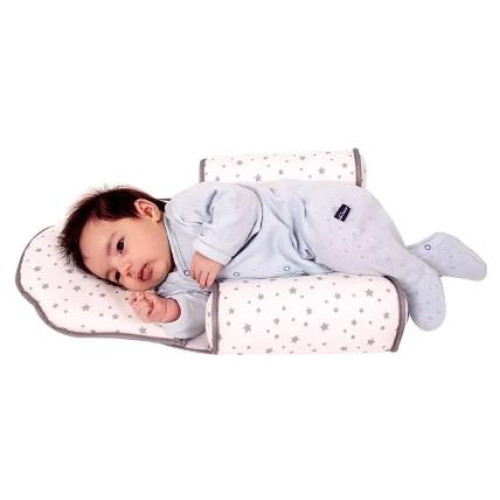 Jastëk për formësimin e kokës Sevi Bebe dhe jastëk për gjumë anash, ngjyrë gri yll Jastëk për formësimin e kokës Sevi Bebe dhe jastëk për gjumë anash, ngjyrë gri yll